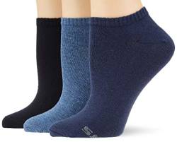 Skechers Socks Damen Sk43007 Füßlinge, Blau (Denim Melange 5500), (Herstellergröße: 35/38) (3er Pack) von Skechers