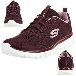 Skechers Sport Frauen Graceful Get Connected Trainer - Wine - UK 6 von Skechers