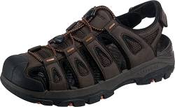 Skechers Tresmen Outseen Herren Sandale Braun, Schuhgröße:EUR 43 von Skechers