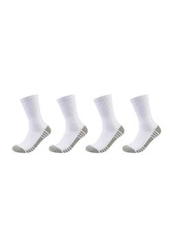 Skechers Unisex Tennissocken Cushioned 4er Pack 39/42 white mix von Skechers