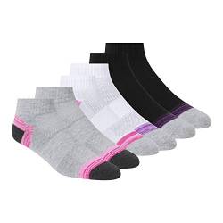 Skechers Women's Non Terry Quarter Crew Sock 6 Pack, Medium Grey, 9-11 von Skechers