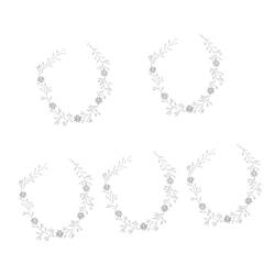 3 Stück Kristall-Stirnband, Strass-Kopfschmuck, Hochzeits-Haarteile für Bräute, Kinder-Tiara, Stirnbänder, Kette, Hochzeit, Perlen-Stirnband, zartes Hochzeitskleid, Tiara, Tiara-Requisite, Braut-Haar von SkiNfd