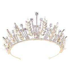 Königliche Kristall-Tiara, Kronen, Haarschmuck, Hochzeit, Festzug, Braut, Prinzessin, Stirnband (AA) von SkiNfd