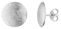 Scheiben Ohrstecker Goldschmiedearbeit aus Deutschland (Sterling Silber 925) Durchmesser 13 mm, Damen Ohrringe von Skielka Designschmuck