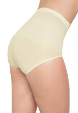 Skin Wrap Shapewear Damen - Bauchweg Unterhose Damen Figurformende Unterwäsche - Seamless Miederhose Bauch Weg - leicht & formend in Champagner Größe L von Skin Wrap