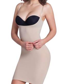 Skin Wrap Shapewear Torsettekleid | Miederkleid | Leichtes Damen Unterkleid mit Trägern von Skin Wrap