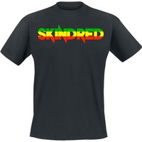 Skindred T-Shirt - Rasta Logo - S - für Männer - Größe S - schwarz  - Lizenziertes Merchandise! von Skindred