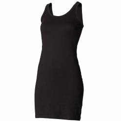 Skinni Fit Damen Ladies Stretch Vest Dress Kleid, Schwarz (Black), 40 (Herstellergröße: Large) von Skinni Fit