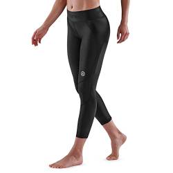 Skins Damen Serie-3 Performance Compression 7/8 Tights Kompressionshose, schwarz, Groß von Skins