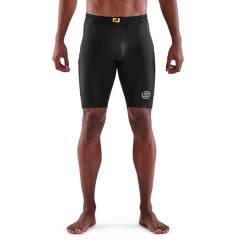 Skins Herren Series-3 Performance Compression 1/2 Tights-Shorts Kompressionshose, schwarz, X-Groß von Skins