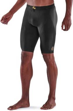 Skins Series-5 Half Tights Herren schwarz Größe L 2022 Laufsport Shorts von Skins