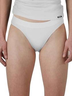 Damen Rio Slip 2er Pack Cotton Rib Wei? 44 von Skiny