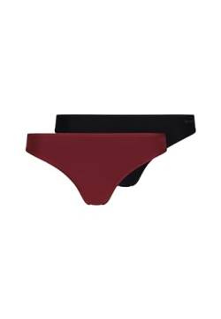 SKINY Damen Micro Advantage 085721 G-String Panties, garnetblack Selection, 36 (2er Pack) von Skiny