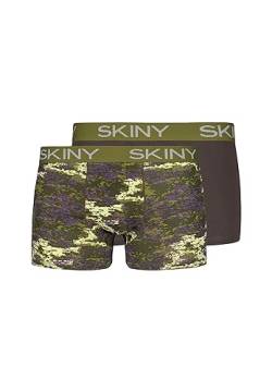 SKINY Herren Cotton Multipack 086487 Retroshorts, Fango Camouflage Selection, M (2er Pack) von Skiny