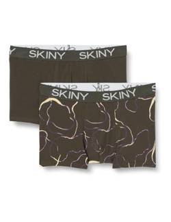 SKINY Herren Cotton Multipack 086487 Retroshorts, Fango Lines Selection, L (2er Pack) von Skiny