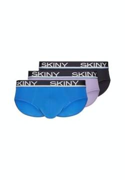 SKINY Herren Cotton Multipack 086839 Slip, sonicblue Selection, L (3er Pack) von Skiny