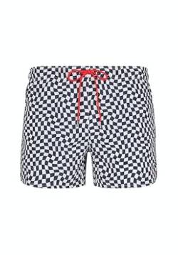 SKINY Herren Swimwear 080882 Badehose, whiteblue Check, L von Skiny