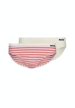 SKINY Mädchen CottonLace Multipack 030005 Slip, orangefire Stripes Selection, 164 (2er Pack) von Skiny