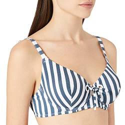 Skiny Damen Bügel BH Surf Girl Bikini, Midnight Stripes, 80D von Skiny