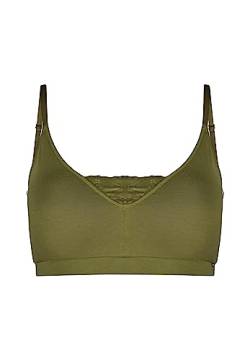 Skiny Damen Cottonlace Essentials Padded Bra, Bay Leaf, 36 EU von Skiny