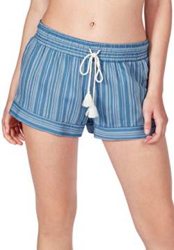 Skiny Damen Hose lang Summer Loungewear Shorts, Mehrfarbig (coronetblue Stripe 2496), W(Herstellergröße:36) von Skiny