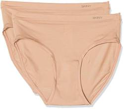 Skiny Damen Pure Nudity Rio 2er Pack Brazilian Slip, Beige (Adobe 3276), (Herstellergröße: One Size) von Skiny