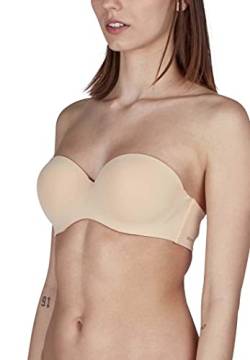 Skiny Damen Skiny Damen Bandeau Micro Essentials BH, Beige, 75A EU von Skiny