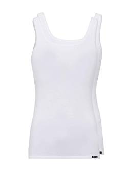 Skiny Damen Skiny Damen Tank Top 2er Pack Advantage Cotton 1 Unterhemd, Weiß, 44 EU von Skiny