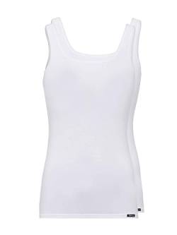 Skiny Damen Skiny Dames Tank Top 2 Pack Advantage Cotton 1 Unterhemd, Weiß, 42 EU von Skiny