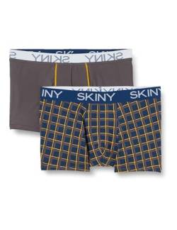 Skiny Herren Cotton Multipack 086487 Retroshorts, Peacock Check Selection, L (2er Pack) von Skiny