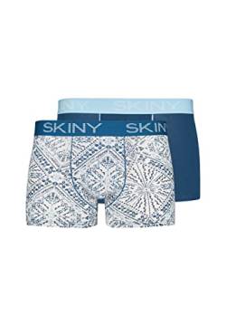 Skiny Herren Pant 2er Pack Cotton Multipack Boxershorts, Coconut Mosaic Selection, XXL von Skiny