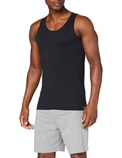 Skiny Herren Shirt Collection Tank Top 2er Pack Unterhemd, Schwarz (Black 7665), (Herstellergröße: XX-Large) von Skiny