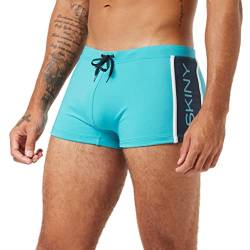 Skiny Herren Summer Island Badehose, Aqua Blue, L von Skiny