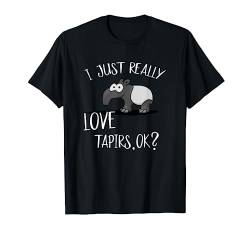 I Just Really Like Tapirs | Ich steh auf Tapire Cooles Tapir T-Shirt von SkizzenMonsters Trendy Tapir Shirts