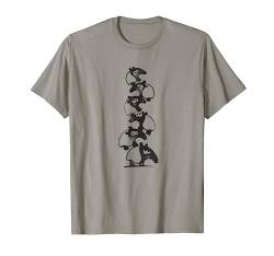 Lustiger Tapir Haufen aus süßen Cartoon Schabracken-Tapiren T-Shirt von SkizzenMonsters Trendy Tapir Shirts