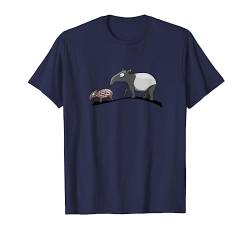 Tapir Familie Mutter und Baby Schabracken-Tapir T-Shirt von SkizzenMonsters Trendy Tapir Shirts