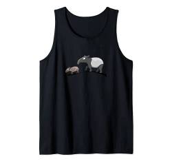 Tapir Familie Mutter und Baby Schabracken-Tapir Tank Top von SkizzenMonsters Trendy Tapir Shirts