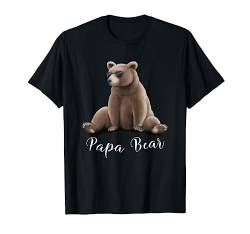 Grizzly Bär mit Sonnenbrille | Lässiger Papa Bear Vatertag T-Shirt von Skizzenmonster Bären Fan Art Shirts