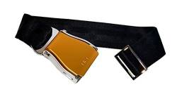 Skybelt Flugzeuggürtel Gold - Silber/Schwarz Hosengürtel Belt längenverstellbar von Skybelt