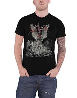 Slayer Herren Gravestone Walks T-Shirt, Schwarz (Black Black), Large von Slayer