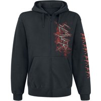 Slayer Kapuzenjacke - Mongo Star - S bis XXL - für Männer - Größe M - schwarz  - Lizenziertes Merchandise! von Slayer