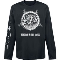 Slayer Langarmshirt - Seasons In The Abyss - S bis XXL - für Männer - Größe M - schwarz  - Lizenziertes Merchandise! von Slayer