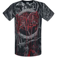 Slayer T-Shirt - Black Eagle Allover - S bis L - für Männer - Größe S - allover  - Lizenziertes Merchandise! von Slayer