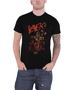 Slayer T Shirt Blood Rot Band Logo Nue offiziell Herren Schwarz L von Slayer