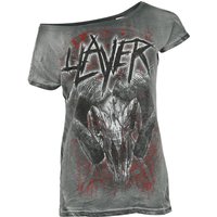 Slayer T-Shirt - Mongo Logo - S bis 3XL - für Damen - Größe 3XL - dunkelgrau  - Lizenziertes Merchandise! von Slayer