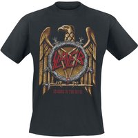 Slayer T-Shirt - Seasons Gold Eagle - S bis XXL - für Männer - Größe M - schwarz  - Lizenziertes Merchandise! von Slayer
