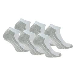 Slazenger 6 Paar Socken Bequeme Damensneaker, Frottee-Innensohle, ausgezeichnete Qualität aus gekämmter Baumwolle (Weiß, 35-38) von Slazenger