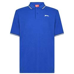 Slazenger Tipped Herren Polo Poloshirt T Shirt Kurzarm Classic Fit Tee Top M von Slazenger