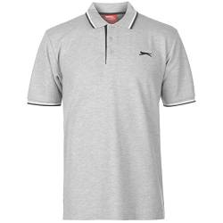 Slazenger Tipped Herren Polo Poloshirt T Shirt Kurzarm Classic Fit Tee Top XXXXL von Slazenger