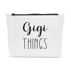Sldpngo Gigi Things Make-up-Tasche für Großmutter, Geschenk zum Muttertag, Geburtstag, Ruhestand, Geschenk für Oma, Gigi, 10*7.5*2 inch von Sldpngo